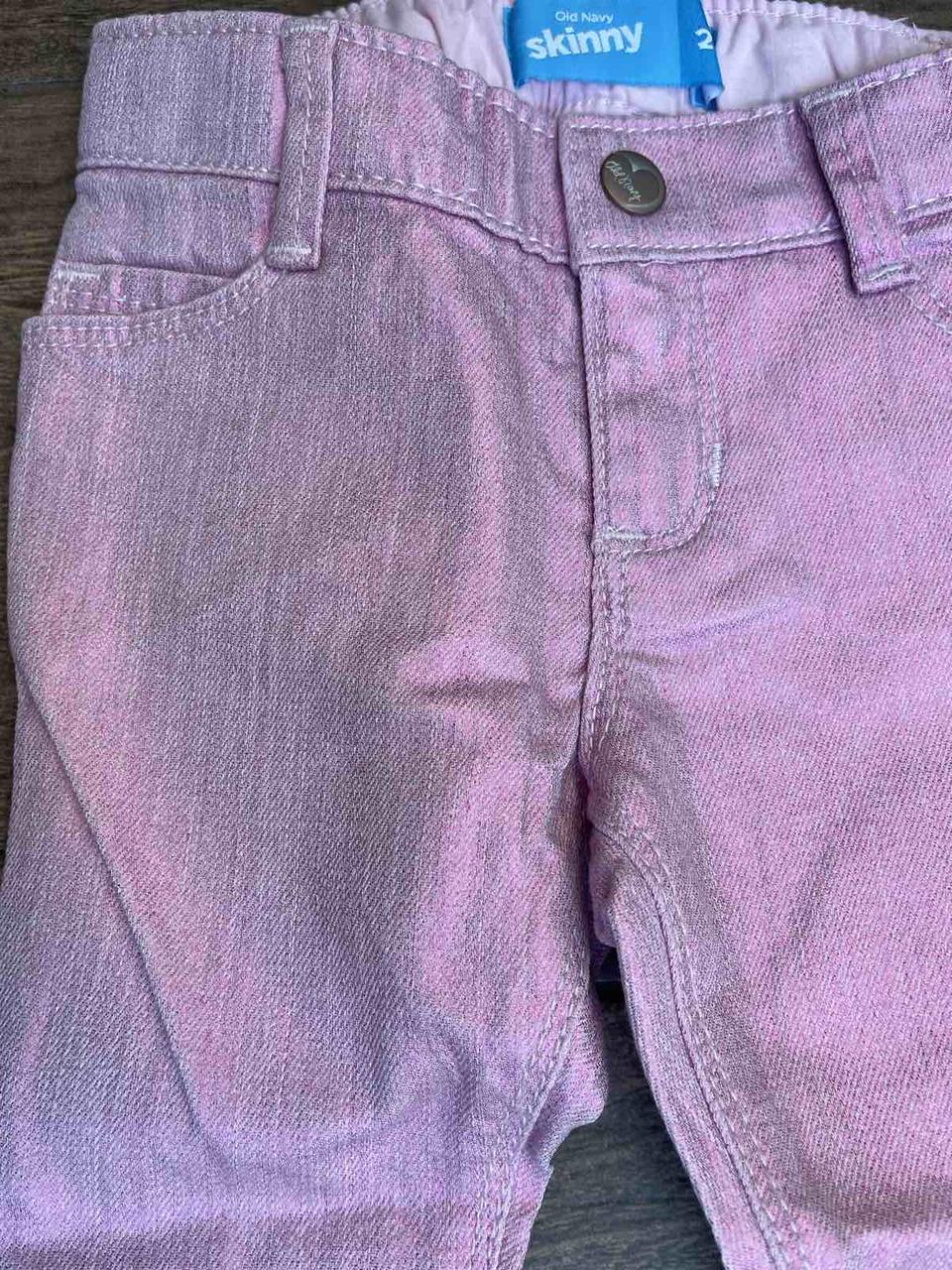 1, Стильные перламутровые хлопковые джинсы скинни Размер 1,5-2 года Old navy - фото 4 - id-p714704933