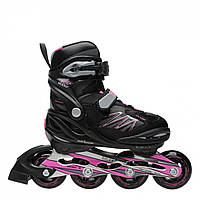 Роликові ковзани для дівчаток Roces Moody 5 Girls Inline Skates Black/Pink, оригінал. Доставка від 14 днів