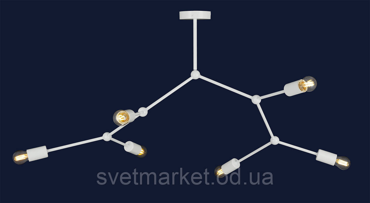 Стельова люстра без плафонів 761L171-6 WH