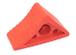 Башмак противідкатний легковий поліуретан Червоний Сигнальний (160х110х130)