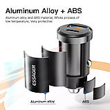 Автомобільний зарядний пристрій 30 Вт 5 А QC PD 3.0, QC4.0 USB A Type C, швидка бездоріжка iPhone Xiaomi Samsung, фото 2