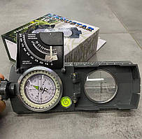 Компас KONUS KONUSTAR 10, Сірий, рідинний артилерійський компас для військових  AIRО