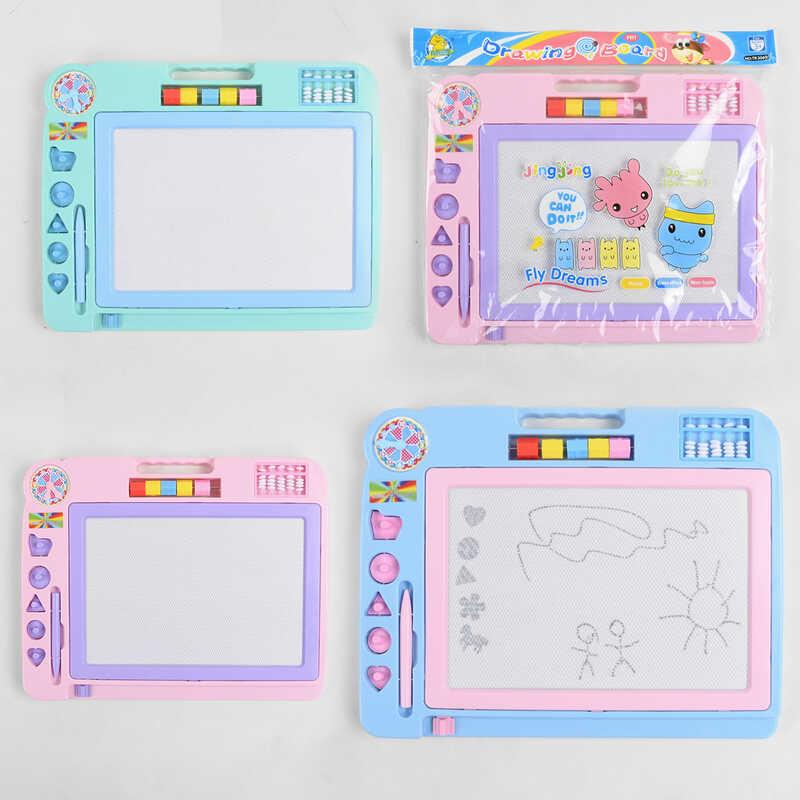 Дощечка для малювання С 36508 (24) ПЕРНО-БЕЛА, 3 кольори, зі штампами, 1 шт. у ляльці, фото 1