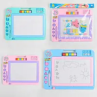 Дощечка для малювання С 36508 (24) ПЕРНО-БЕЛА, 3 кольори, зі штампами, 1 шт. у ляльці