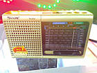 Портативна колонка радіо MP3 USB Golon RX 6633 Gold, фото 2