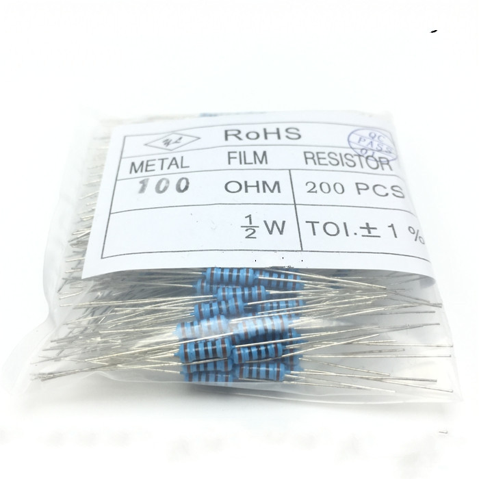 Резистор 100Ом 0.5 Вт 100R 1/2W 1%
