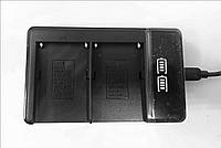 Подвійний зарядний пристрій USB на два акумулятори SONY NP-F550 / F570 F750 / F770 F960 / F970 заряджання ЮСБ ( Dual USB LCD for