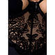 Сорочка приталена Passion Exclusive TONYA CHEMISE L/XL, black, трусики  18+, фото 6