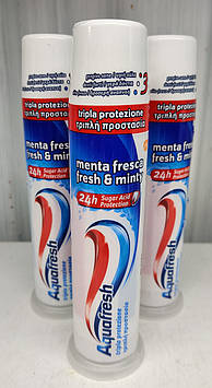 Зубна паста з дозатором (помпа) Aquafresh, 100 мл