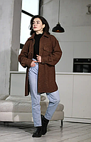 Стильная куртка-рубашка из текстиля на Демисезон Размеры XS, S, M, L, XL, 2XL