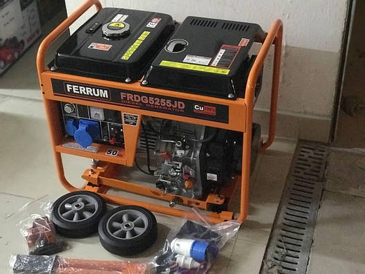 Генератор дизельний FERRUM FRDG5255JD 5,2/5,5 кВт (електростартер), фото 2