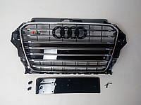 Решетка радиатора S3 Audi A3 2012+ (Black/Chrome)