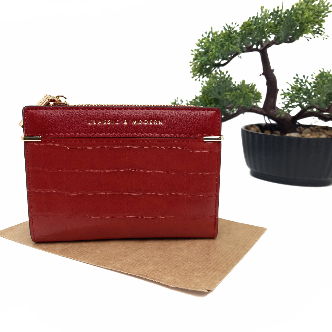 Оригінальний гаманець жіночий штучна шкіра червоний Арт.T2602-279 red Tailian (54), фото 1