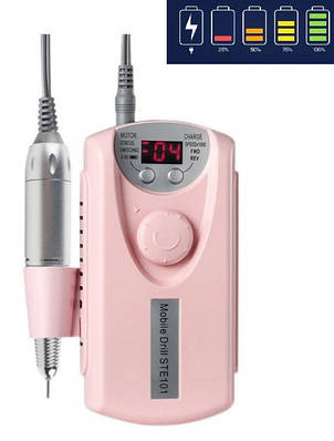 Фрезер для манікюру Mobile Drill EN-101 30000б/хв 20W фрейзер на акумуляторі для нігтів 5 годин