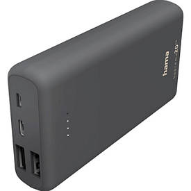 Універсальна батарея Power Bank Hama Supreme 20HD 20000mAh (Сірий)