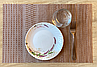 Килимки під тарілки набір 6 шт. сервірувальні, підставка під тарілку 30*45 см коричневі, фото 2