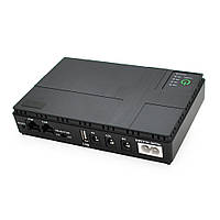 DR ИБП UPS-18W DC1018P для роутеров/коммутаторов/PON/POE-430, 5//9/12V, 1A, 10400MAh(4*2600MAh), Black, BOX