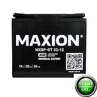 Акумулятор MAXION 12-33 12В-33ah  AGM мультигель