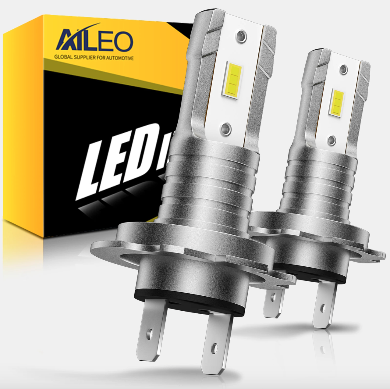 Лампи Aileo LED H7 12V-24V 50W 6000K 6000lm лед автолампи світлодіодні н7 12в