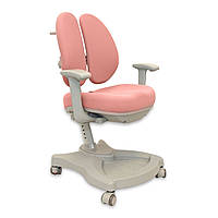 Детское ортопедическое компьютерное кресло с подлокотниками FunDesk Vetro Pink розовое для девочки школьницы