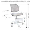 Дитяче комп'ютерне ортопедичне крісло Cubby Marte Grey з підставкою для ніг для школяра, фото 10