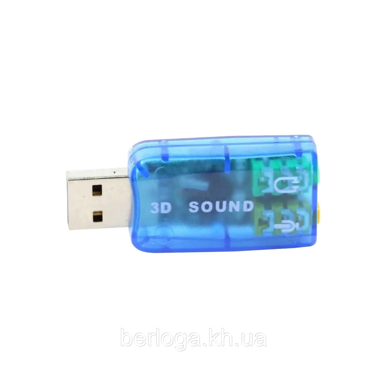 Звукова карта зовнішня Dynamode USB-SOUNDCARD2.0 Blue