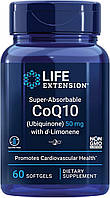 Life Extension Super-Absorbable CoQ10 (Ubiquinone) with d-Limonene / Убихинон Ку10 с d-лимоненом 50 мг 60 капс