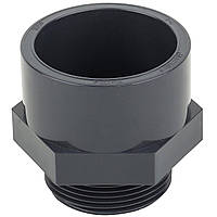 Муфта ПВХ с наружной резьбой d50х1-1/2"