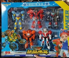 Набір трансформерів Металіон 5 шт. у комплекті METALIONS YS8034 Leo+Scorpio+Taurus+Aries+Ursa