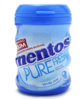 Жувальна гумка Mentos Fresh Mint м'ята в банці 70 г.