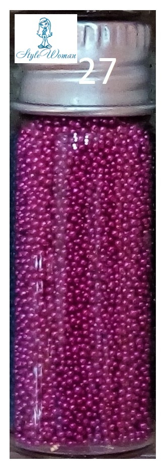 Бісер для дизайну нігтів пластик No27
