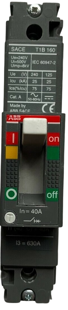 Автоматичний вимикач ABB T1B160 40А (1SDA052620R1-ZZ)