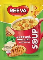 Крем-суп куриный с крутонами 17 г Reeva (28шт)