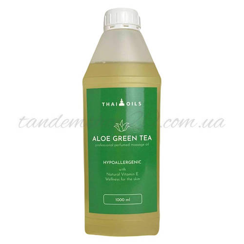 Масло для массажа для всех типов кожи увлажняющее Thai Oils Aloe green ...