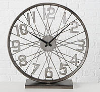 Настольные часы Колесо Жизни Лофт металл h 52 см
