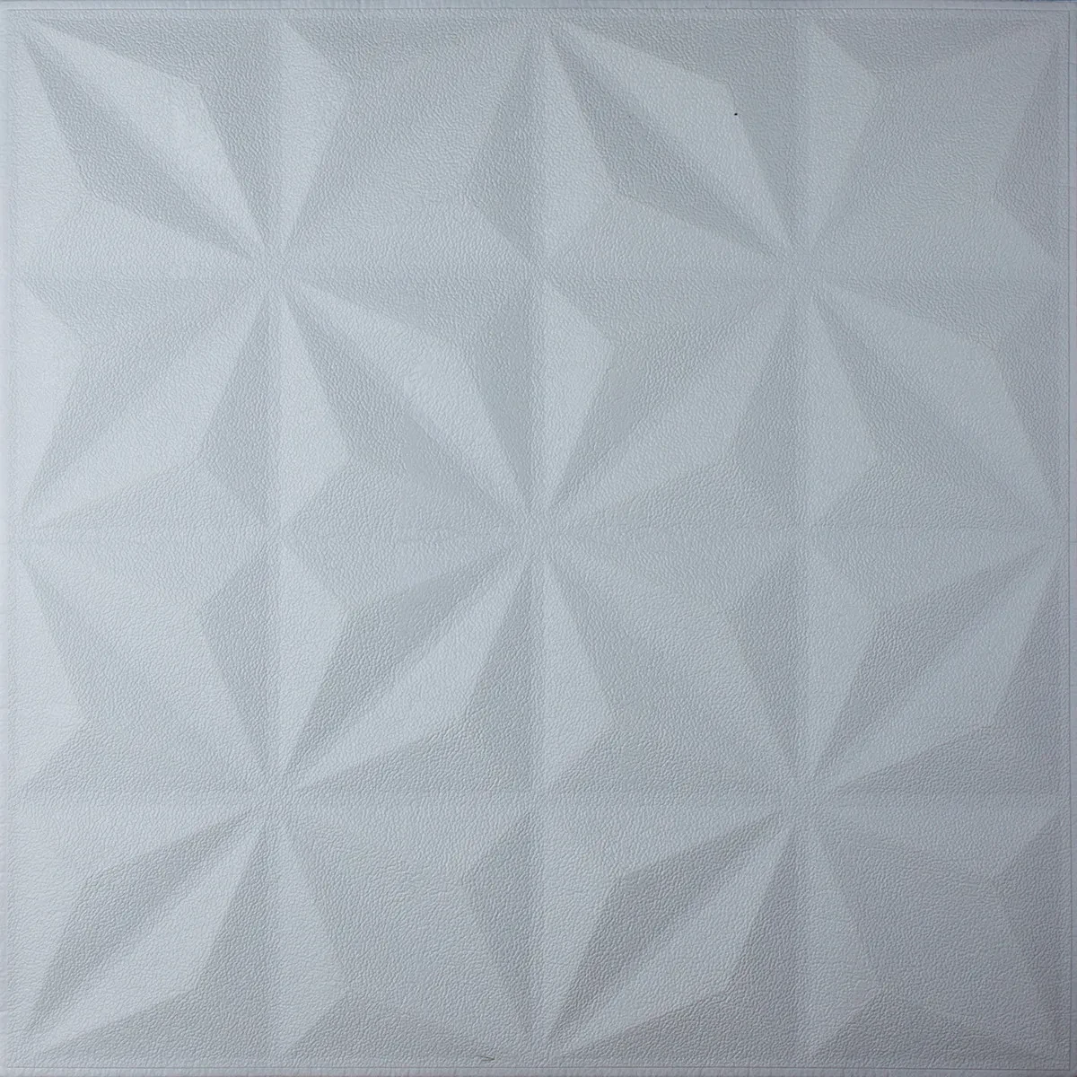 3D панель для стен белая звезды ( HP-SH01-8 ) самоклеющаяся 3D панель