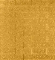 3D панель для стен кирпич золото ( OS-BG11-3 ) самоклеющаяся 3D панель