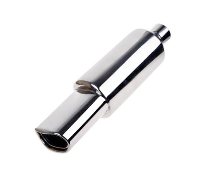 Прямоточний глушник НГ-0733 d-2.5" неіржавка сталь, фото 1