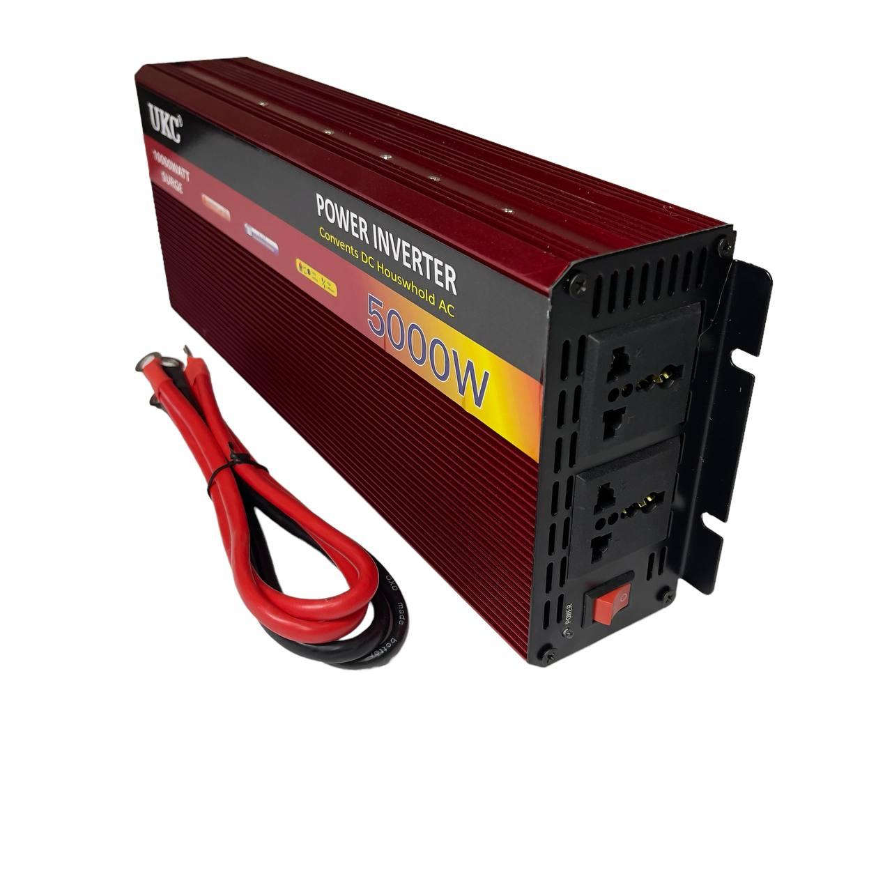 Перетворювач інвертор напруги UKC 12V-220V AR 5000W з функцією плавного пуску