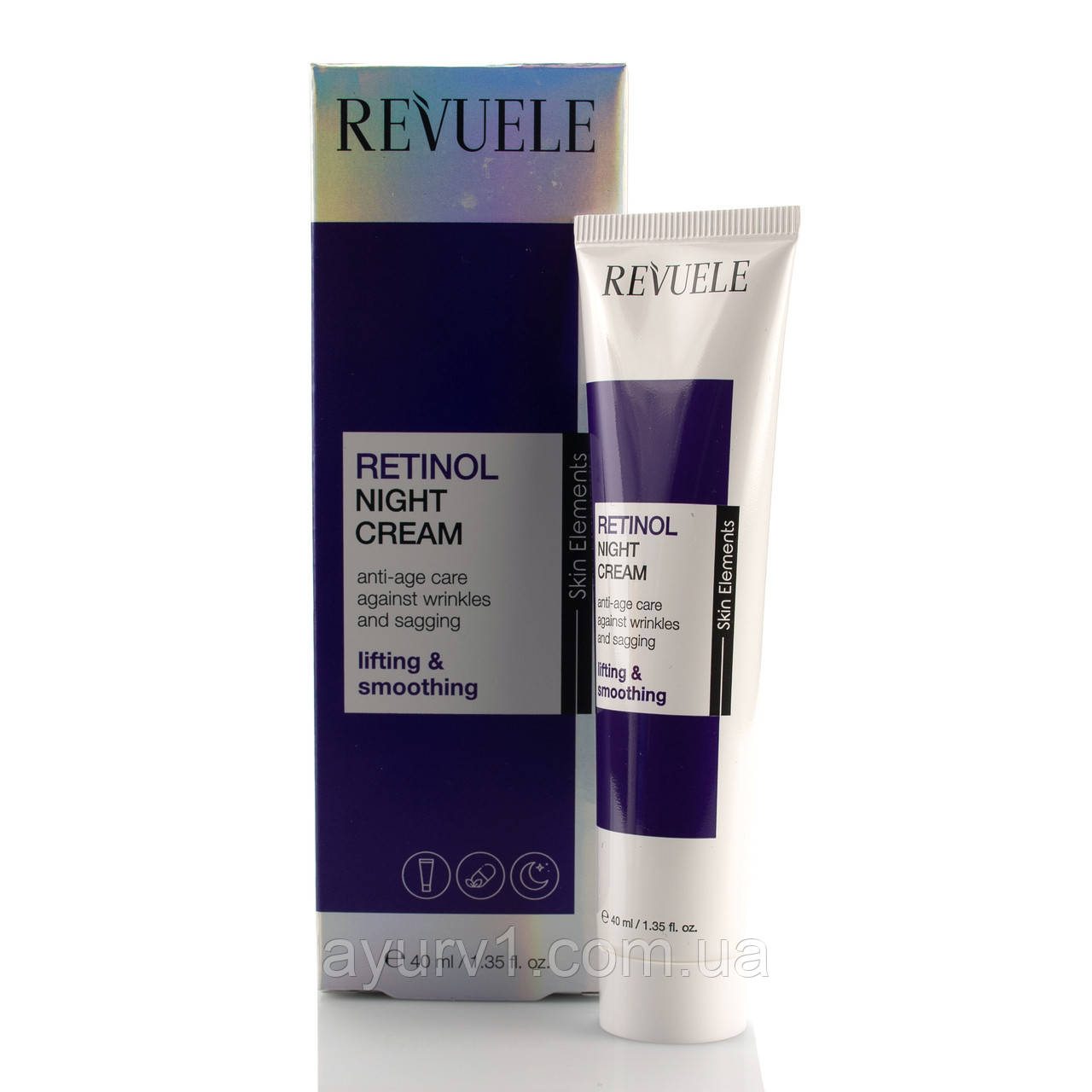Нічний крем із ретинолом, Retinol Night Cream, Revuele, 40 ml