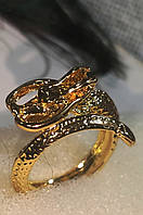 Кольцо перстень с золотым драконом , от студии LadyStyle.Biz