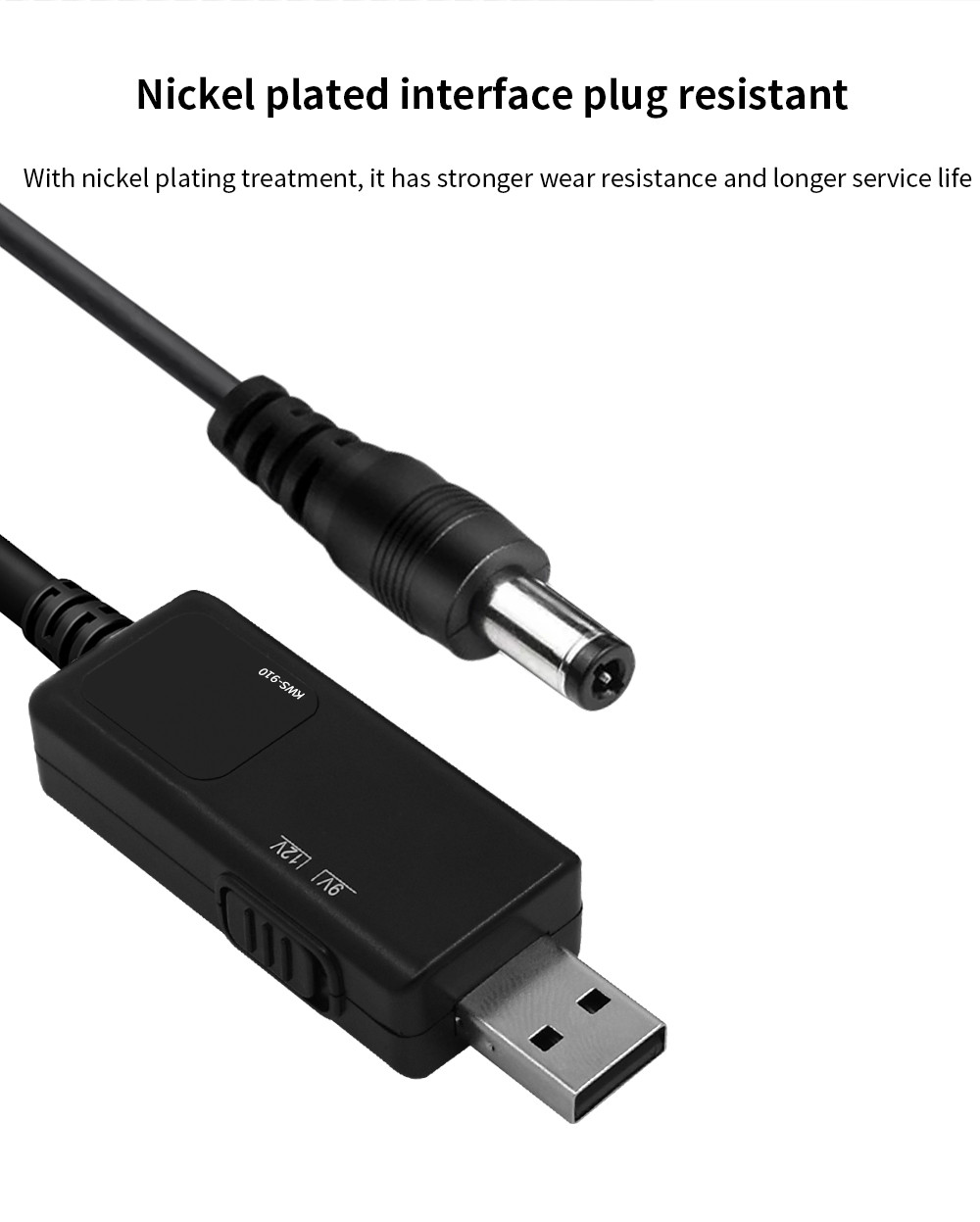 Кабель питания USB DC 5.5x2.5 для роутера от повербанка повышающий с 5В ...