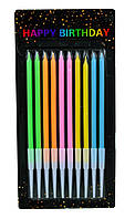 Свічки для торта Happy Birthday 10 шт.