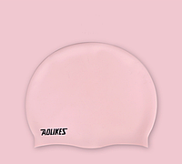 Силиконовая шапочка для плавания в бассейне Aolikes для взрослых (розовый)