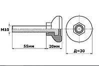 М10х75; D-30 Опора регулируемая | Мебельная ножка