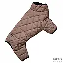 Комбінезон двосторонній 33 см (об'єм до 54см) мокко/чорний розм 5 для собак, фото 2