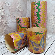 Форми для випікання паперові 70*85 Метелики, фото 2