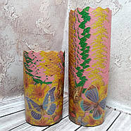 Форми для випікання паперові 70*85 Метелики, фото 4