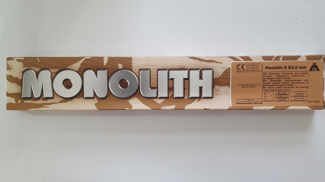 Електроди Monolith-R d.-3 мм (1 кг), фото 1