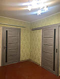 Двері міжкімнатні Леодор Leodor модель Рим у кольорі льон грей зі склом сатин 60,70, 80, 90 см, фото 6